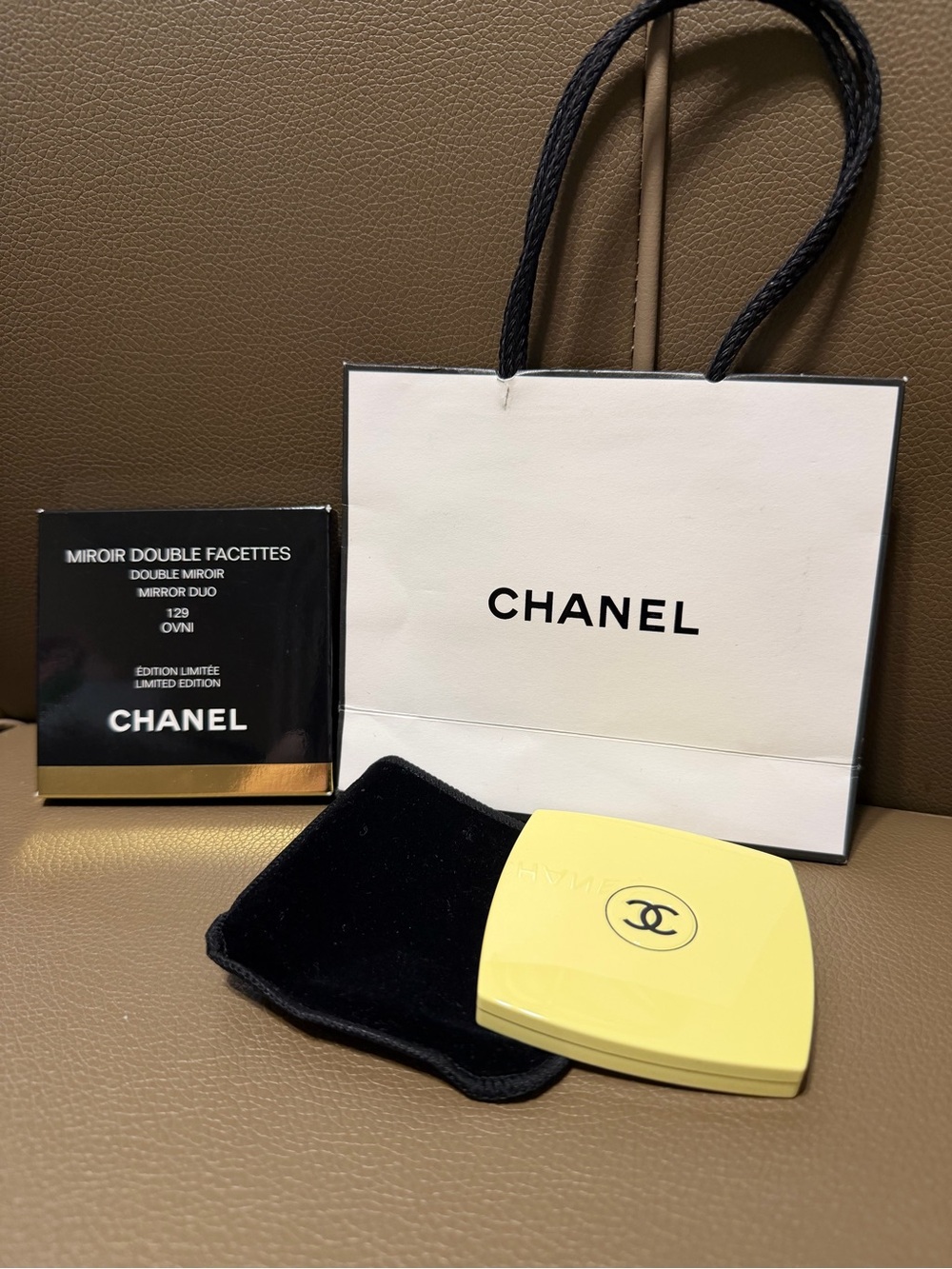 CHANEL 129 OVNI Yellow Limited Edition Mirror Duo